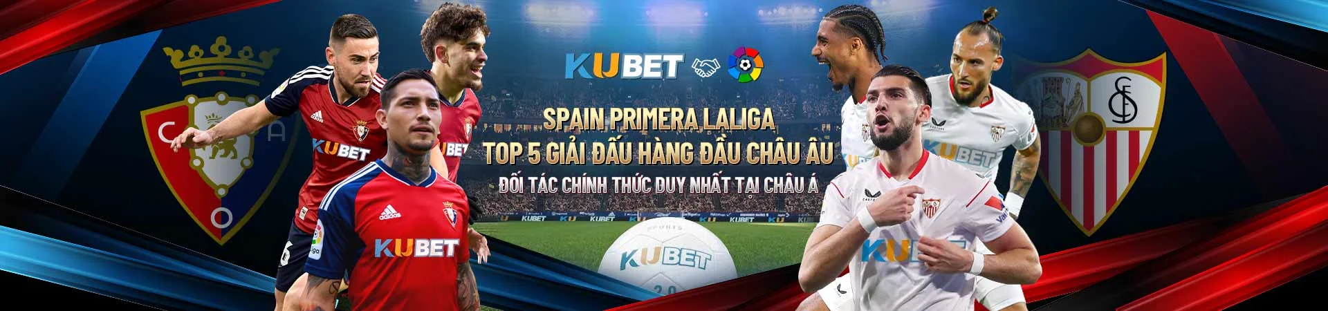 kubet tài trợ cho đội bóng CA Osasuna (La Liga)