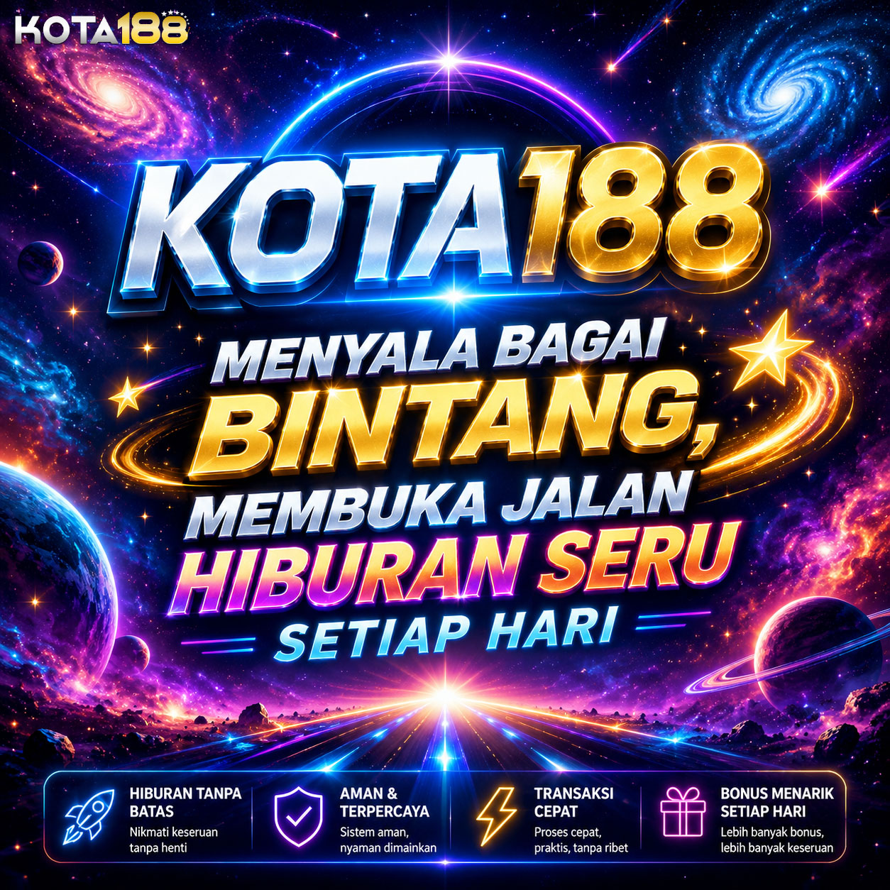 KOTA188 Menyala Bagai Bintang, Membuka Jalan Hiburan Seru Setiap Hari