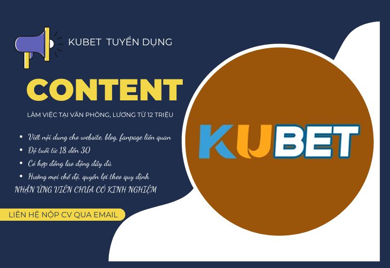 Tuyển dụng content Marketing, thu nhập tối thiểu 12 triệu