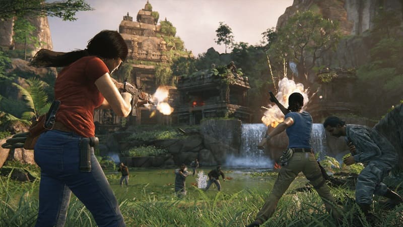 Cách chơi game Uncharted 4 - tiếp cận kẻ địch